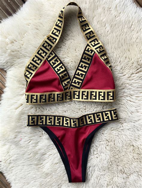 fendi print thong|Fendi bikini.